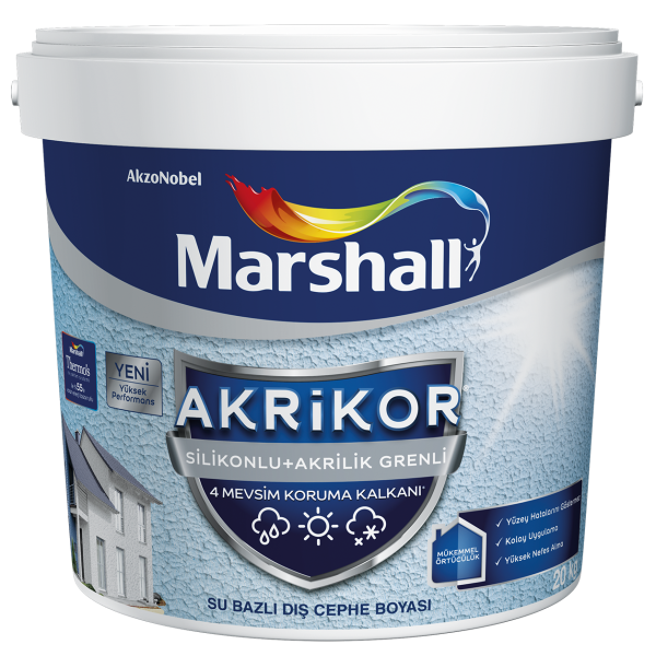 Marshall Akrikor Silikonlu+Akrilik Grenli Boya